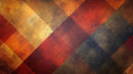 A textured plaid background in warm colors