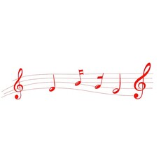 music notes on transparent background	
, notes