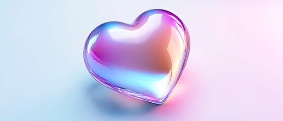 Love heart design valentine's day abstract soft hues