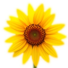 Fototapeta premium sunflower isolated on white background