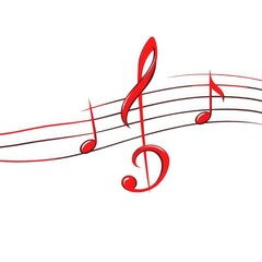 music notes on transparent background	
, notes