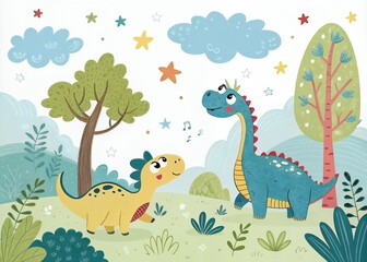 animals in the forest brochures, flyers, magazines, any brandings, banners, headers, presentations, and wallpaper backgrounds