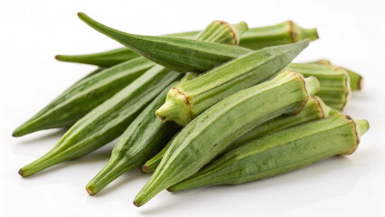 Obraz premium lady finger on a white background