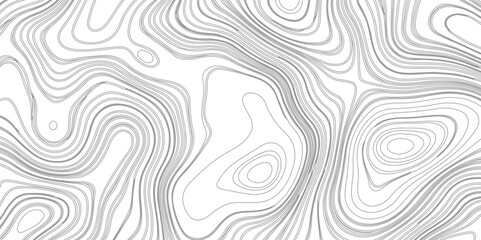 Fototapeta premium Black on white contours vector topography stylized height of the lines. The concept of a conditional geography scheme and the terrain path.