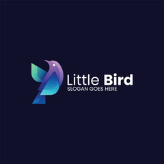 Litlle Bird Gradient Colorful Logo