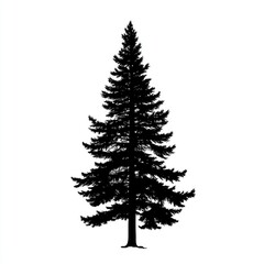 Obraz premium Majestic Pine Tree Silhouette
