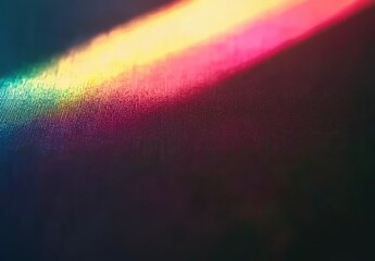 Abstract Colorful Light Spectrum on Textured Surface