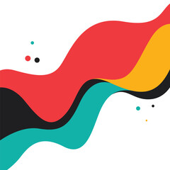 Colorful Abstract Water Fluid Liquid Wave Wavy Flowing on White Background