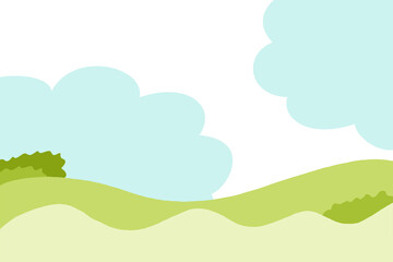 Obraz premium 자연,봄,여름,가을,풍경,경치,경관,산,들,들판,잔디,공원,파크,잔디밭,하늘,구름,언덕,