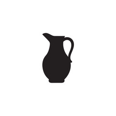 Ewer silhouette vector image