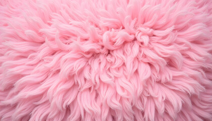 Fototapeta premium Fluffy pink textured surface, soft and cozy, perfect for home decor, copy space 