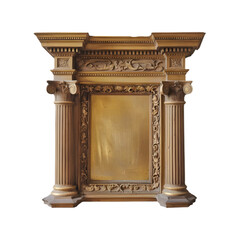 antique column isolated on PNG background