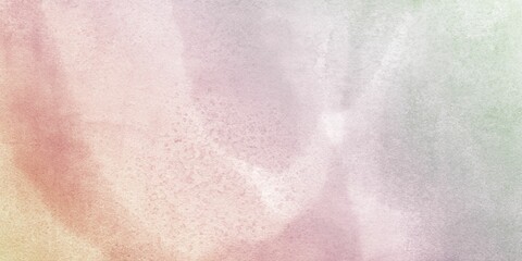 Abstract Watercolor Background with Soft Pastel Washes and Subtle Texture