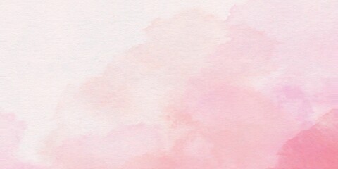 Abstract Watercolor Background with Soft Pink Washes and Subtle Texture