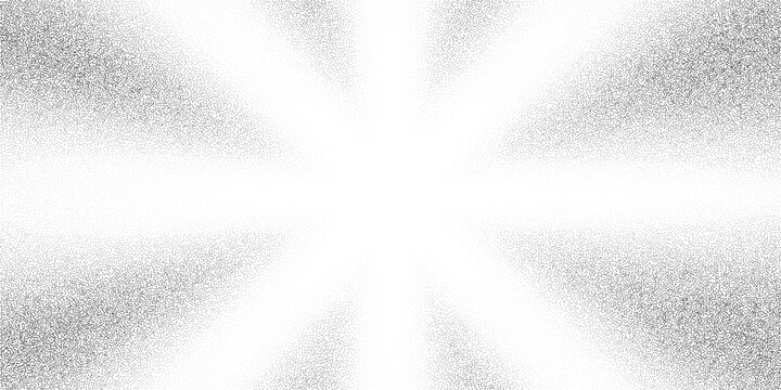 Radiant light rays dot background, halftone cartoon comic retro pop art border
