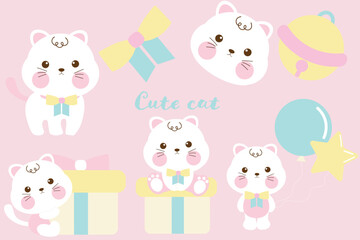 Colorful Kids Faces Collection Illustration