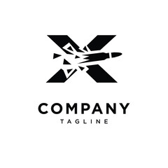 Obraz premium Letter X Bullet Logo Icon Vector