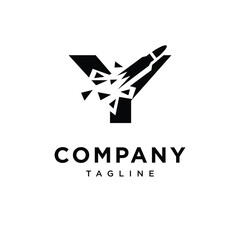 Letter Y Bullet Logo Icon Vector