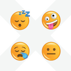 funny emoji vector