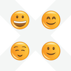 Fototapeta premium funny emoji vector