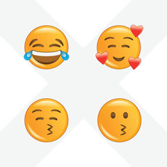 funny emoji vector