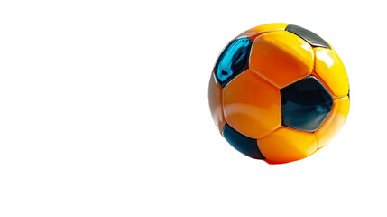 Fototapeta premium Luminous Football on white background PNG.