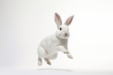 Obraz premium White rabbit lang jump animal mammal rodent.