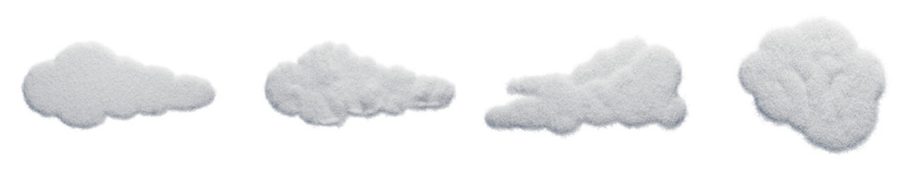 Cloud fuzzy cut out background