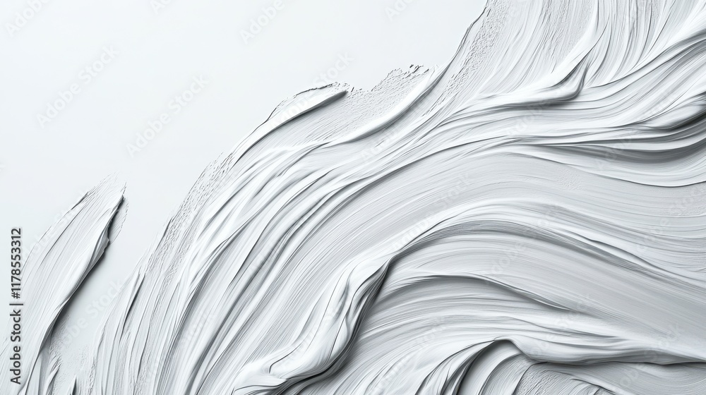 Aufkleber Textured light gray background with subtle shading and brushstroke patterns for minimalistic design applications