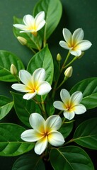 Fototapeta premium Fondo de flores de margarita con detalles de oro y plata, greenery, leafy