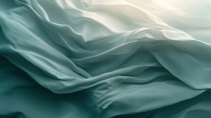 Obraz premium Smooth and glossy teal gradient with a glowing finish