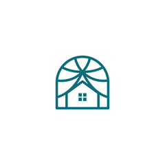Home Line Unique Design Logo Vector