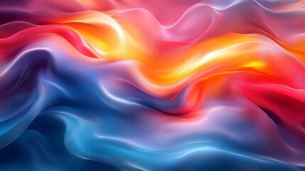 Fototapeta premium Abstract colorful fluid wave background.