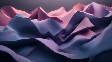 Obraz premium Rich purple velvet fabric with deep folds and subtle light play