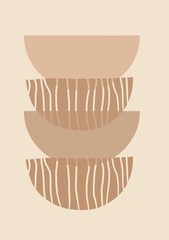 Abstract midcentury art illustration, A colorful abstract painting	
