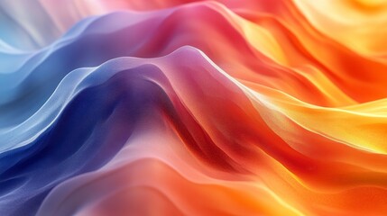 Obraz premium Abstract colorful wavy background, vibrant gradient texture.