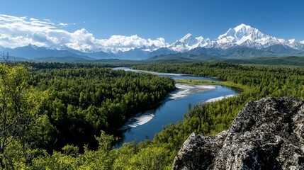 Naklejka premium Majestic altai national park landscape russia nature photography scenic mountains panoramic view breathtaking beauty