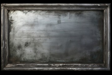 Silver picture frame blackboard painting art.
