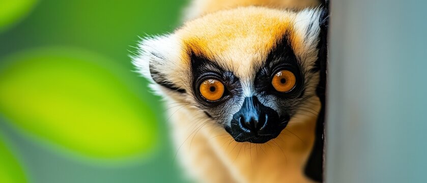 Adorable Madagascar Mouse Lemur Wildlife Portrait