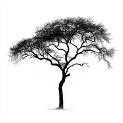 Solitary Tree Silhouette