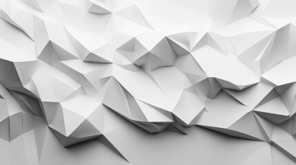 The image is a white background with a lot of triangles