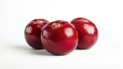 Fresh chinese jujube isolated on white background.