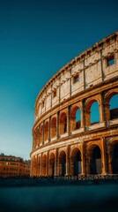 Obraz premium Majestic Roman Coliseum Ancient Architecture History Travel