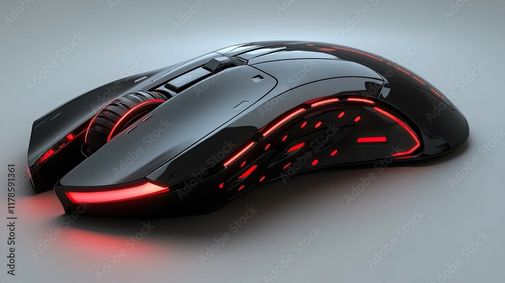 Poster a mouse with a programmable button setup for a custom gaming experience