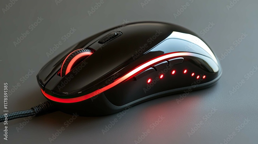 Poster a mouse with a programmable button setup for a custom gaming experience