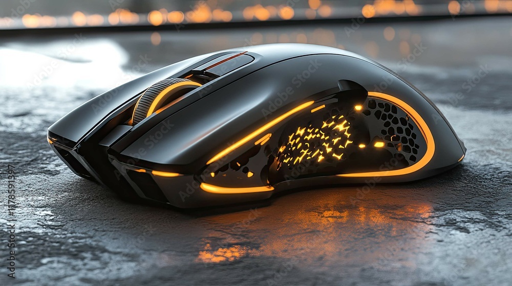 Poster a mouse with a programmable button setup for a custom gaming experience