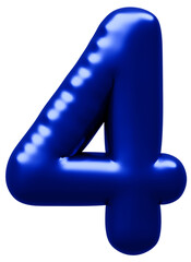 3D画像_風船_4_青