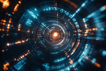 Obraz premium Discover a versatile background featuring a vibrant light burst design, suitable for new ventures and innovative projects in digital art or technology.