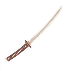 side view of a minimalist sword simple vector