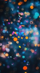 Naklejka premium Colorful Floating Confetti background confetti colorful.